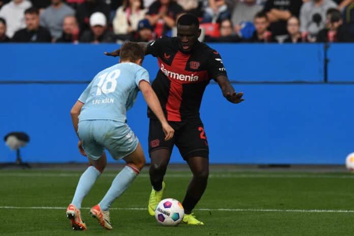 Victor Boniface during the German Bundesliga 7th round